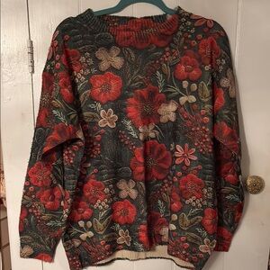 Floral Knit Sweater -SHEIN Special! - floral Print NWOT XL